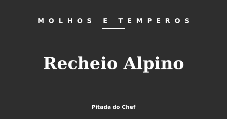 Recheio Alpino