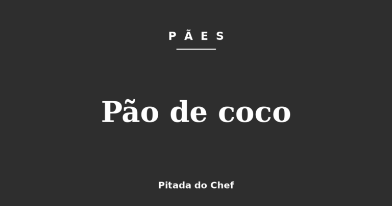 Pão de coco