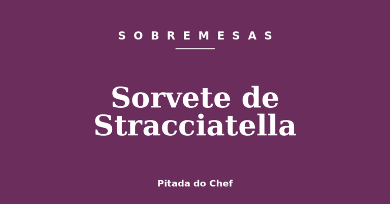 Sorvete de Stracciatella