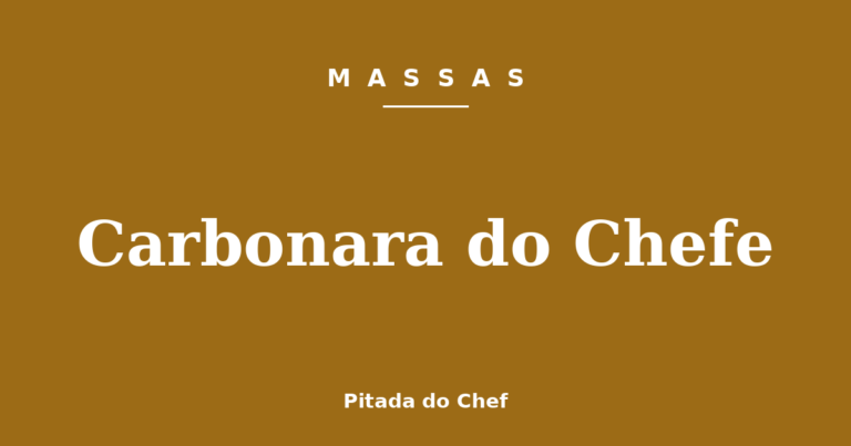 Carbonara do Chefe
