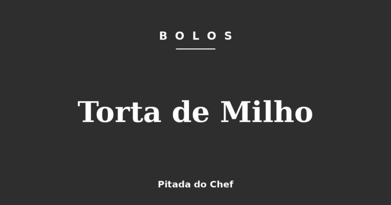 Torta de Milho
